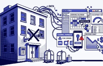 Entrée de location avec caméras de surveillance Airbnb visibles et signalétique
