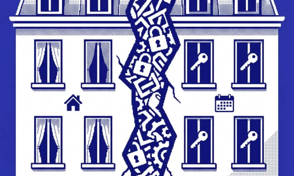 changement d'usage location courte durée — illustration professionnelle LCD