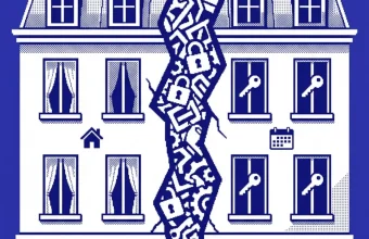 changement d'usage location courte durée — illustration professionnelle LCD