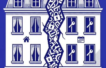 changement d'usage location courte durée — illustration professionnelle LCD