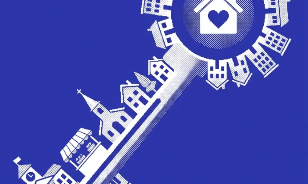 marketing local propriétaires location courte durée — illustration professionnelle LCD