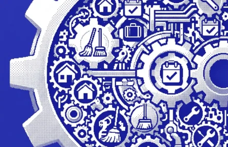 meilleur crm pour conciergeries — illustration professionnelle LCD