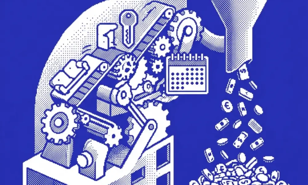 transformation logement déficitaire location meublée touristique — illustration professionnelle LCD